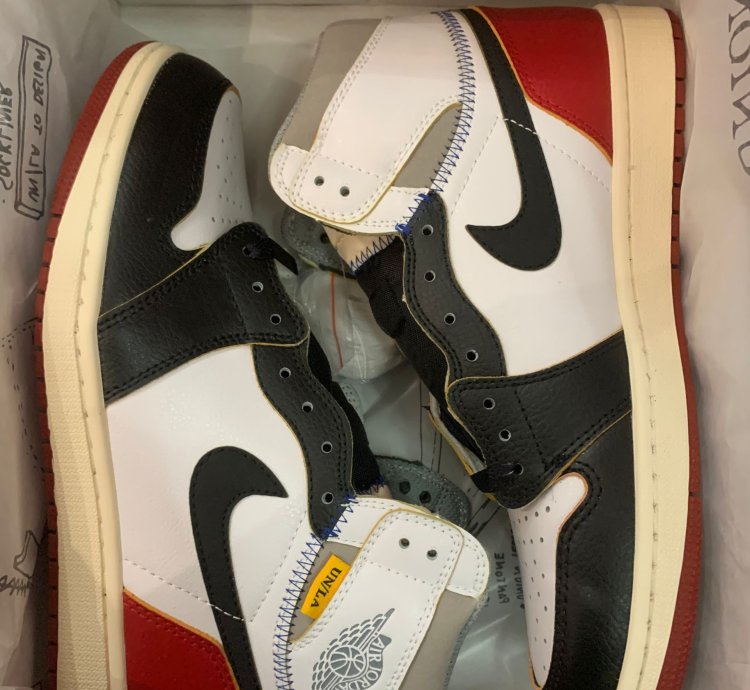Jordan 1 Retro High Union Los Angeles Black Toe Bv1300-106