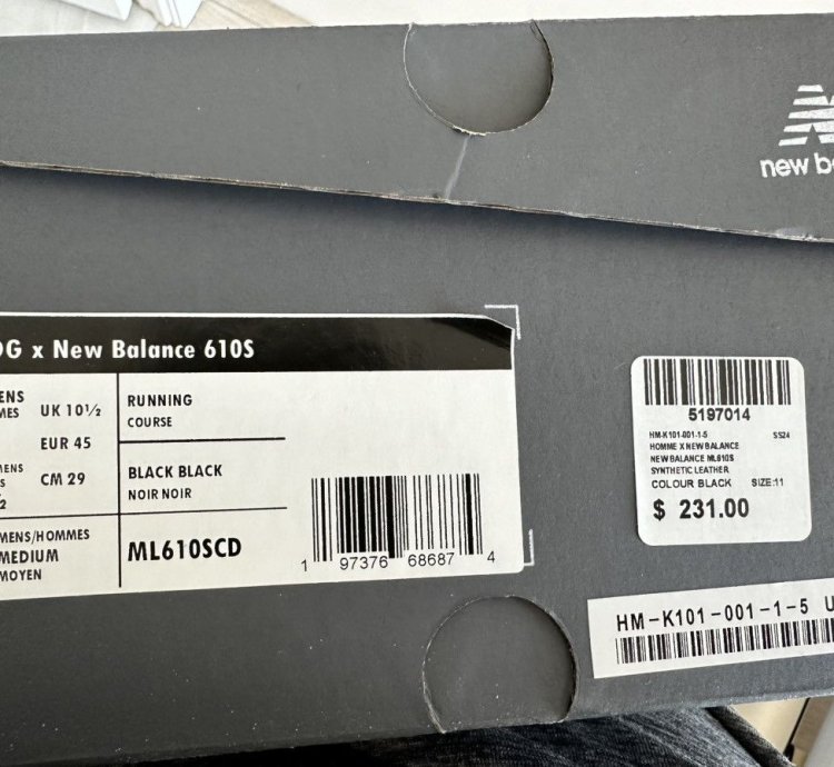 Cdg Homme Junya Watanabe New Balance 610 Shoelaceless