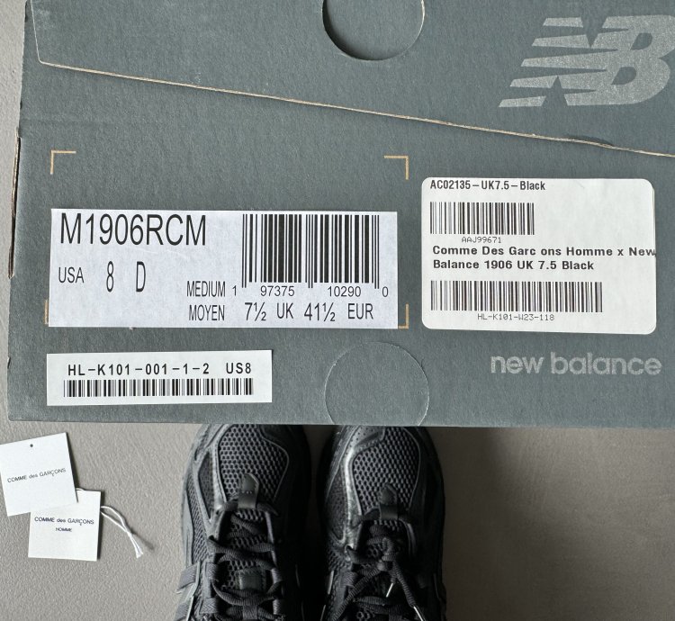 Comme Des Gar Ons Homme New Balance 1906r Black