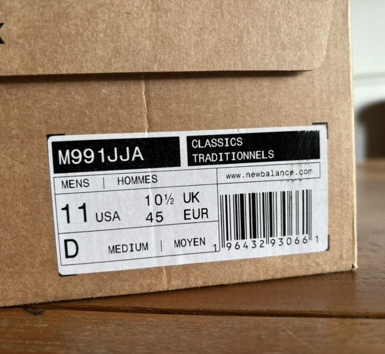 Jjjjound New Balance 991
