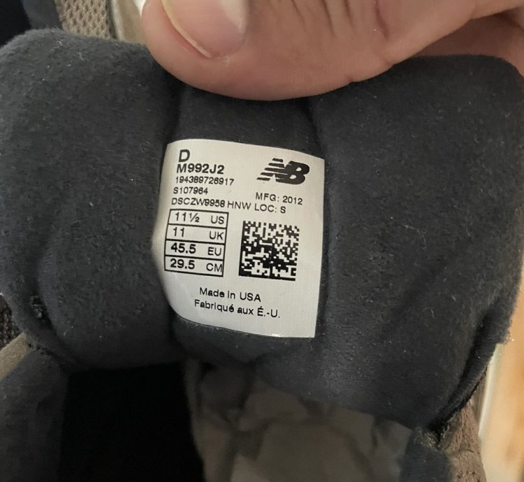 Jjjjound New Balance 992 Size 11 5 Free Gift Included