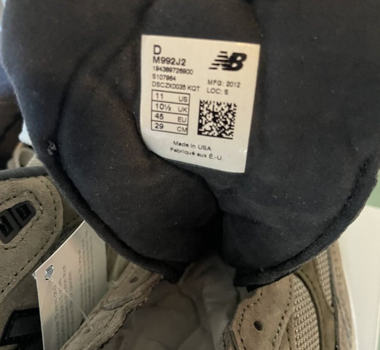 Jjjjound New Balance 992 Sz 11 Free Gift With Purchase