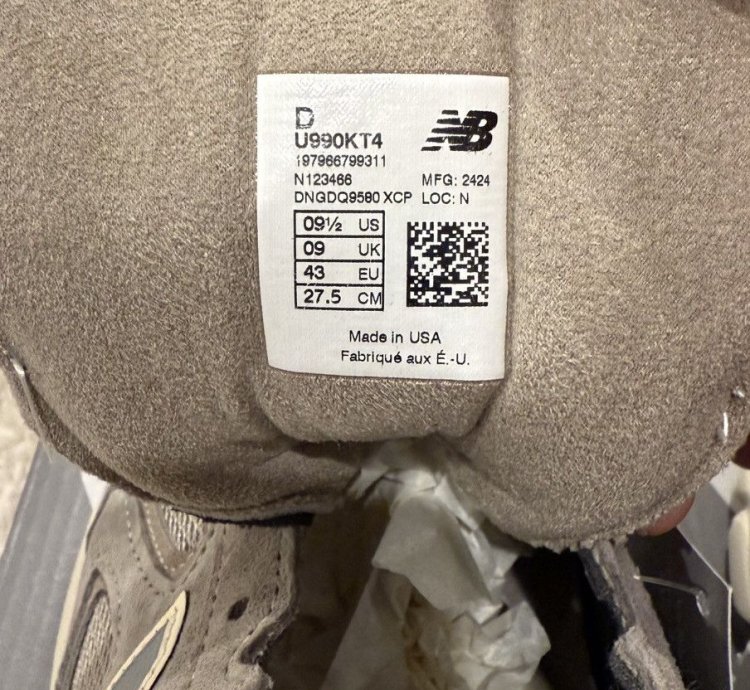 Kith New Balance 990v4 Made In Usa Moonrock 9 5