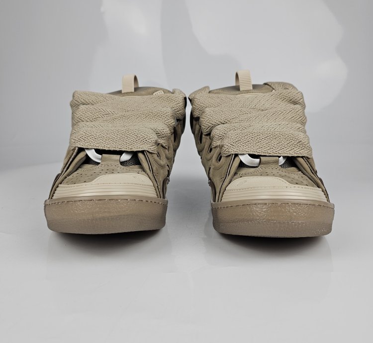 Lanvin Curb Men Beige Sneakers New Ss23 42