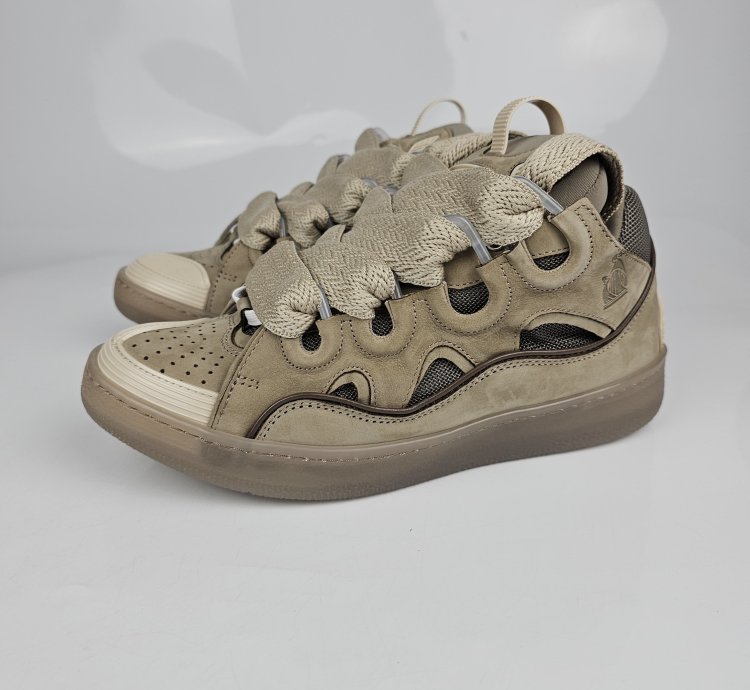 Lanvin Curb Men Beige Sneakers New Ss23 45