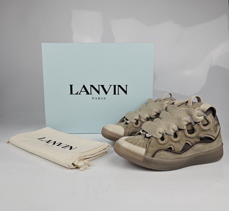 Lanvin Curb Men Beige Sneakers New Ss23 45