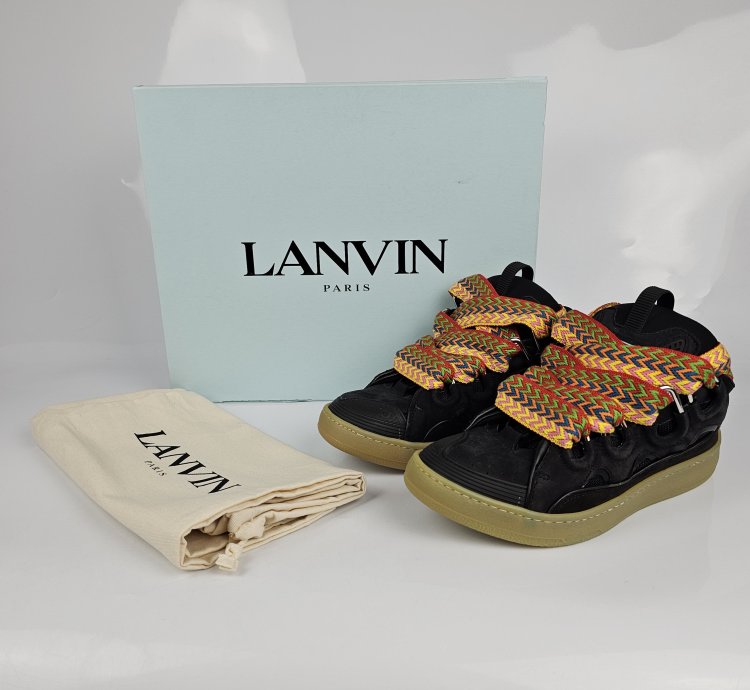 Lanvin Curb Men Black Sneakers New Ss23