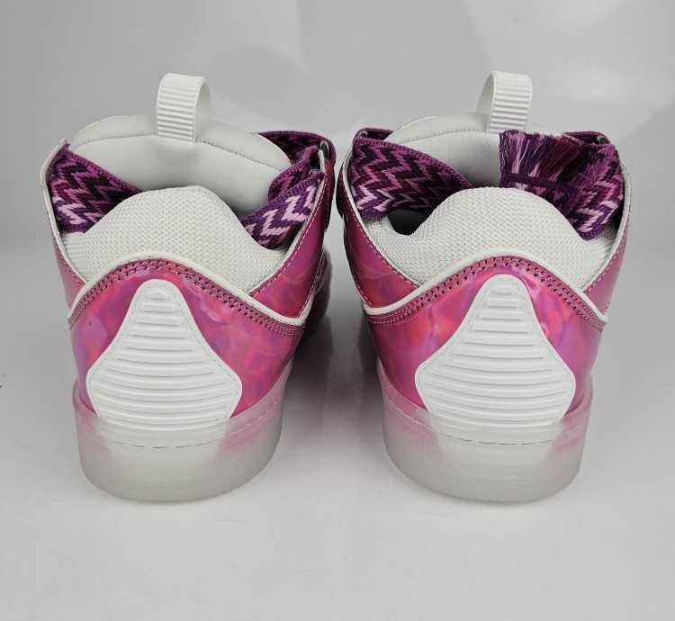 Lanvin Curb Men Pink And White Sneakers New Ss23 41