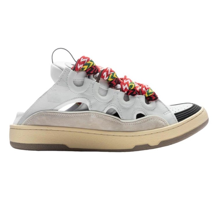 Lanvin Curb Mule Sneakers White