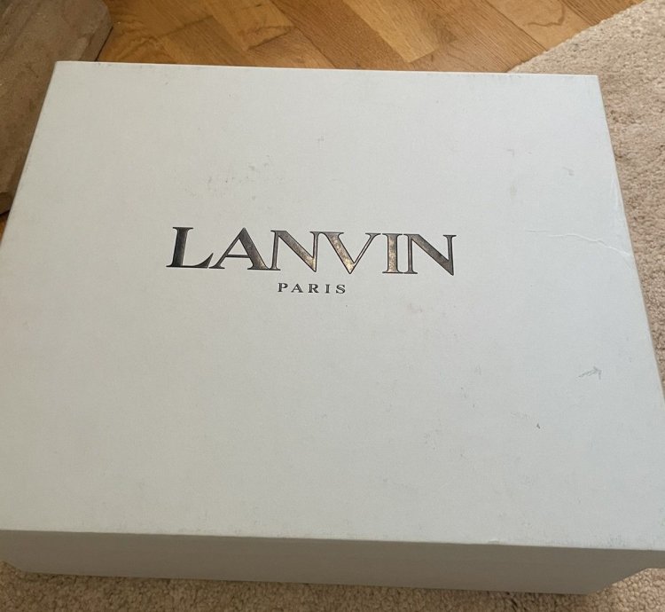 Lanvin Curb Mule Sneakers White