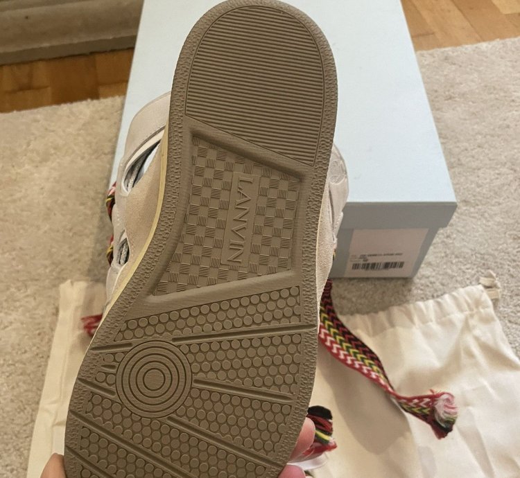 Lanvin Curb Mule Sneakers White