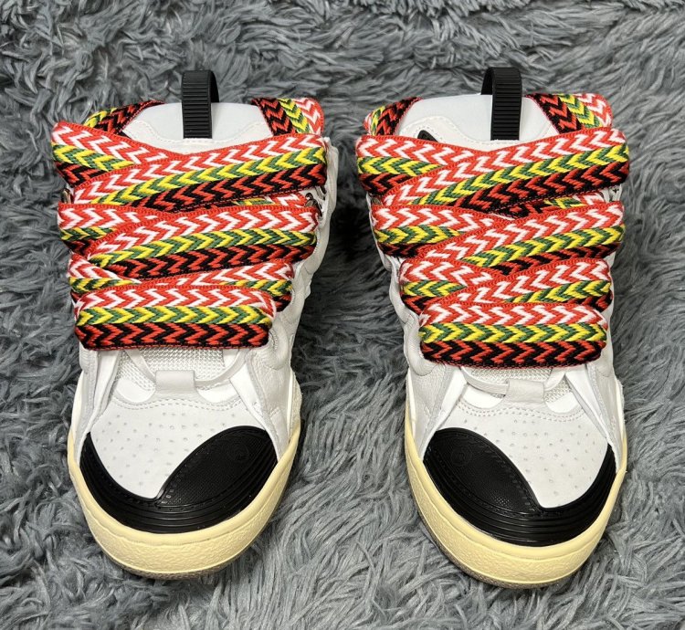 Lanvin Curb Mule White Black Gum Red Yellow Green