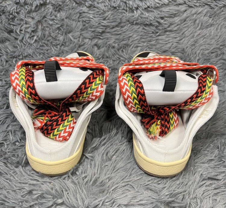 Lanvin Curb Mule White Black Gum Red Yellow Green
