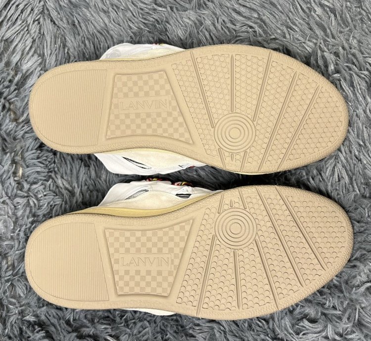 Lanvin Curb Mule White Black Gum Red Yellow Green
