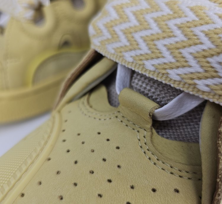 Lanvin Curb Natural And Yellow Sneakers New Ss23 40