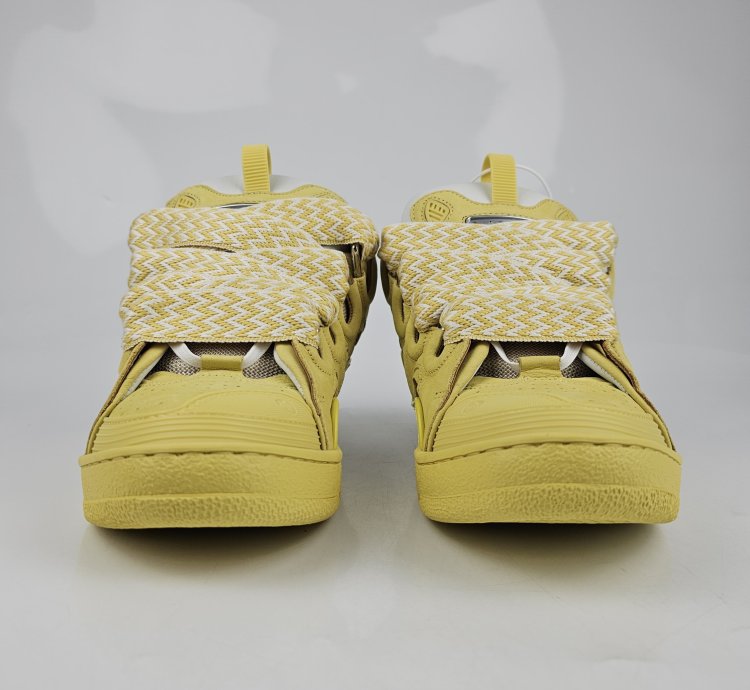 Lanvin Curb Natural And Yellow Sneakers New Ss23 40