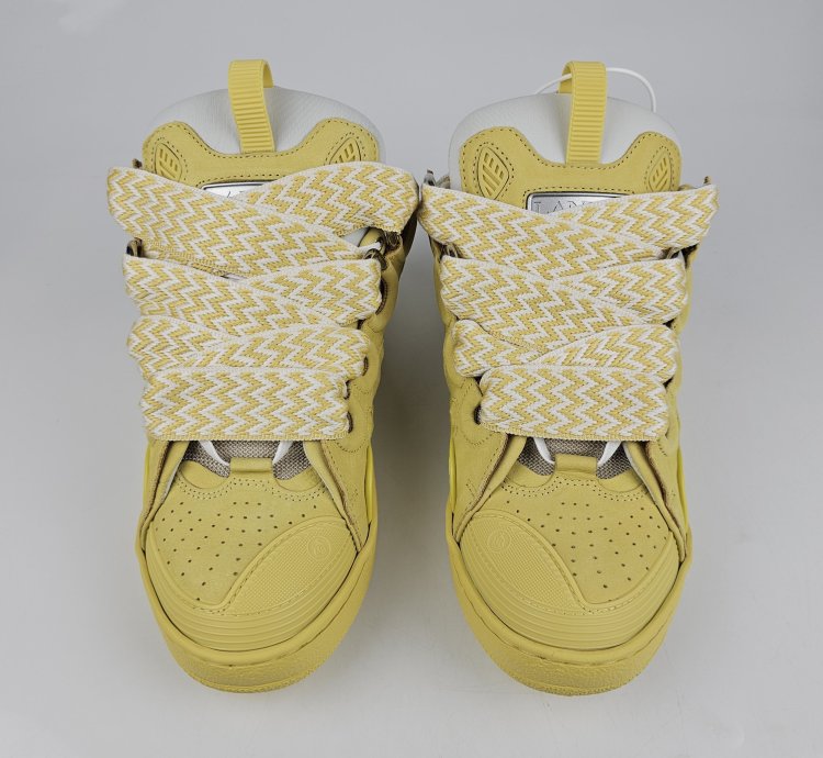 Lanvin Curb Natural And Yellow Sneakers New Ss23 40