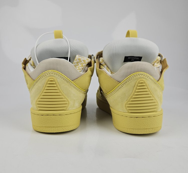 Lanvin Curb Natural And Yellow Sneakers New Ss23 40