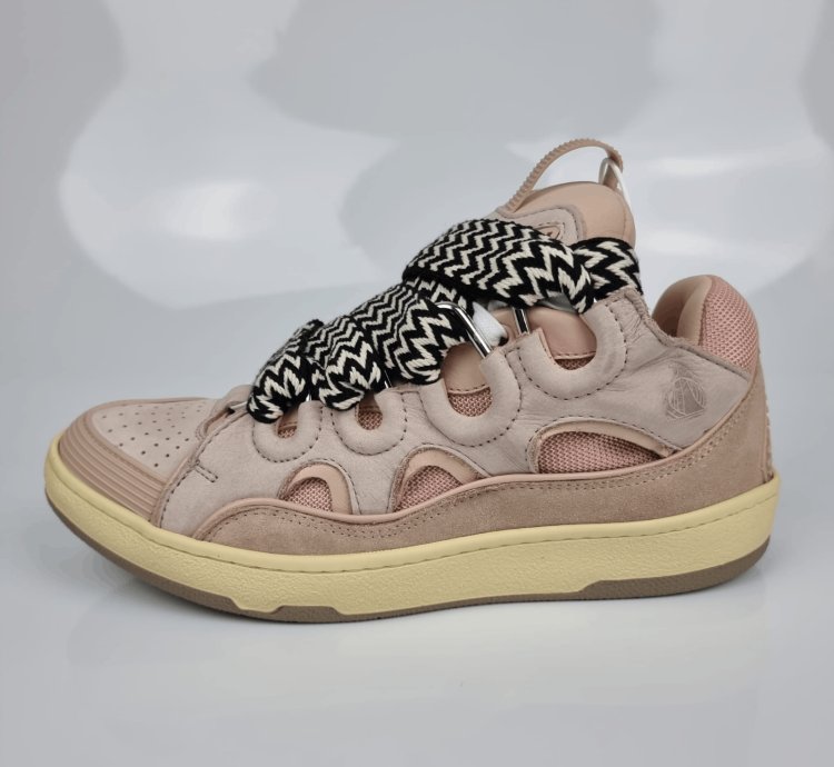 Lanvin Curb Pink Sneakers New