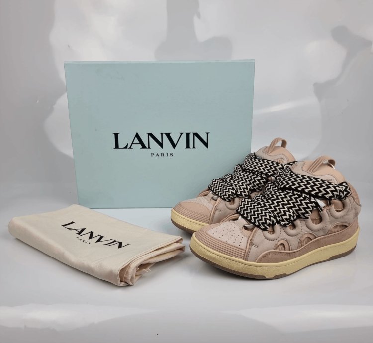 Lanvin Curb Pink Sneakers New