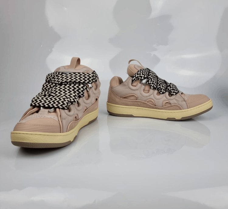 Lanvin Curb Pink Sneakers New