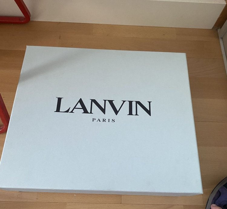 Lanvin Curb Purple Black Size 42 28cm