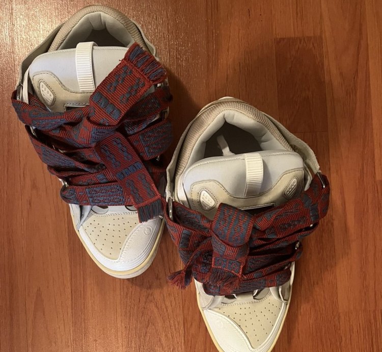 Lanvin Curb Sneaker Beige Sz 10 43