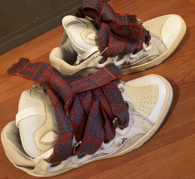 Lanvin Curb Sneaker Beige Sz 10 43