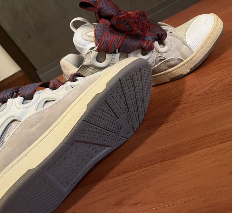 Lanvin Curb Sneaker Beige Sz 10 43