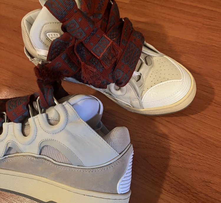 Lanvin Curb Sneaker Beige Sz 10 43
