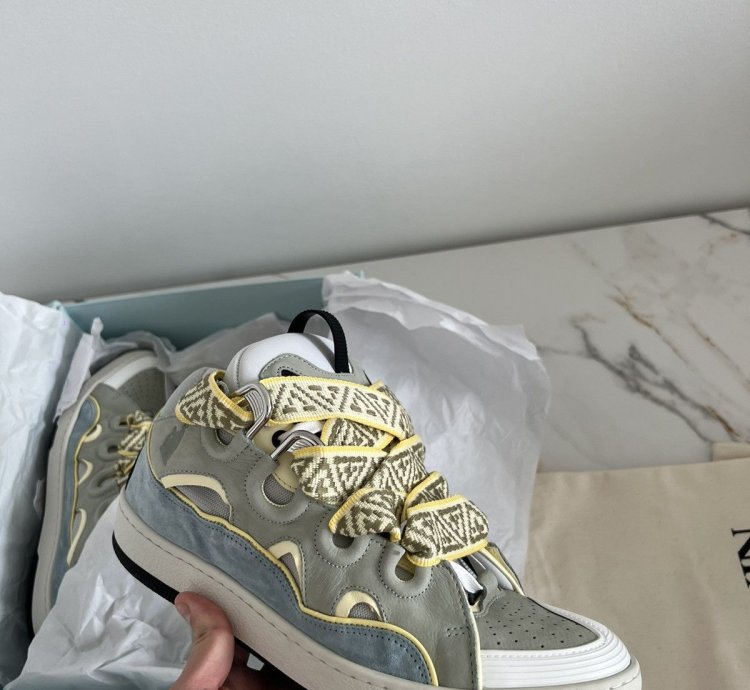 Lanvin Curb Sneaker Blue Grey