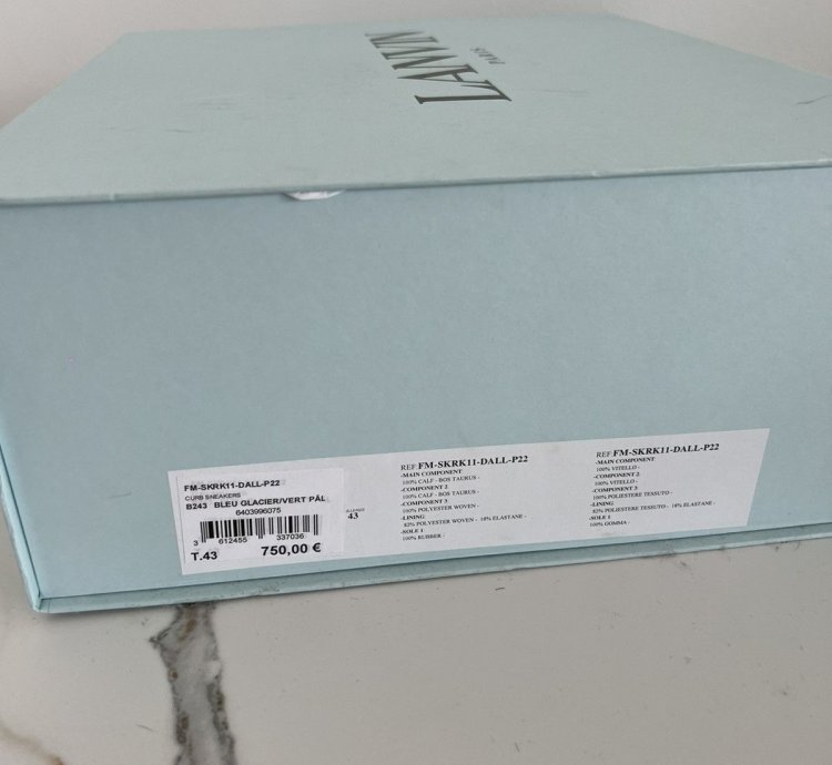 Lanvin Curb Sneaker Blue Grey