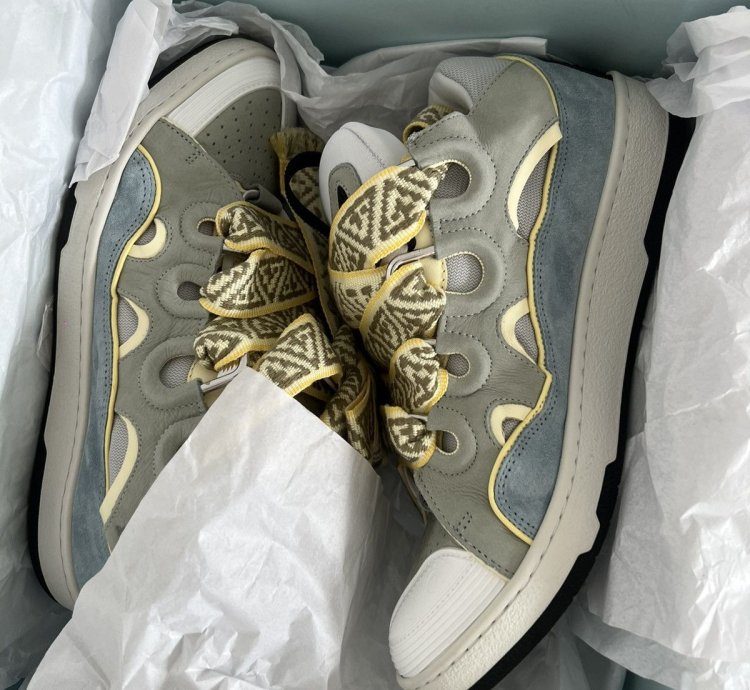 Lanvin Curb Sneaker Blue Grey