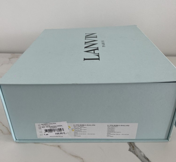 Lanvin Curb Sneaker Blue Grey