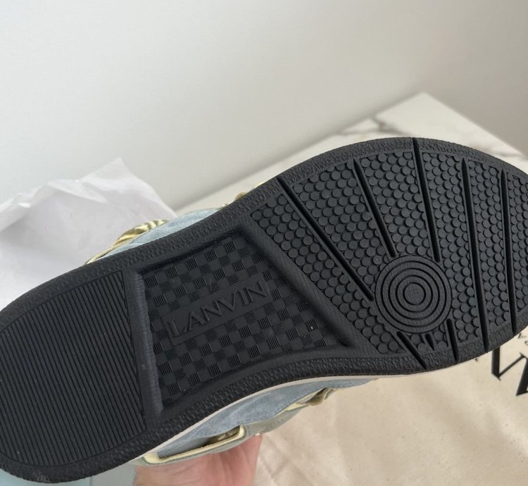 Lanvin Curb Sneaker Blue Grey