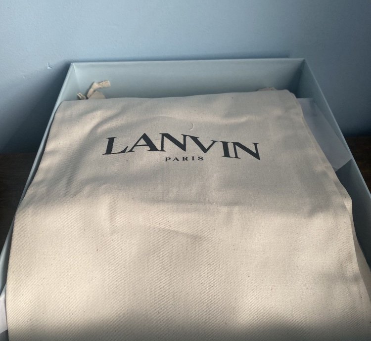 Lanvin Curb Sneaker Navy Blue Size 43