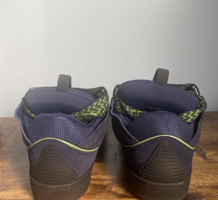 Lanvin Curb Sneaker Navy Blue Size 43