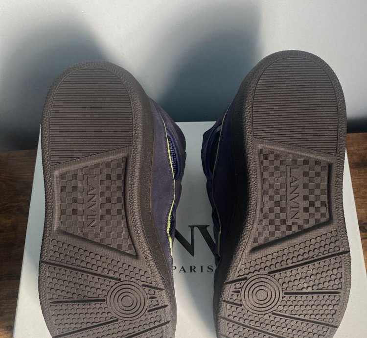 Lanvin Curb Sneaker Navy Blue Size 43