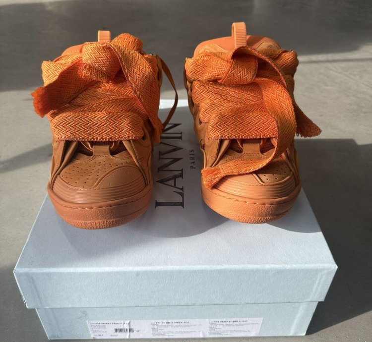 Lanvin Curb Sneaker Orange