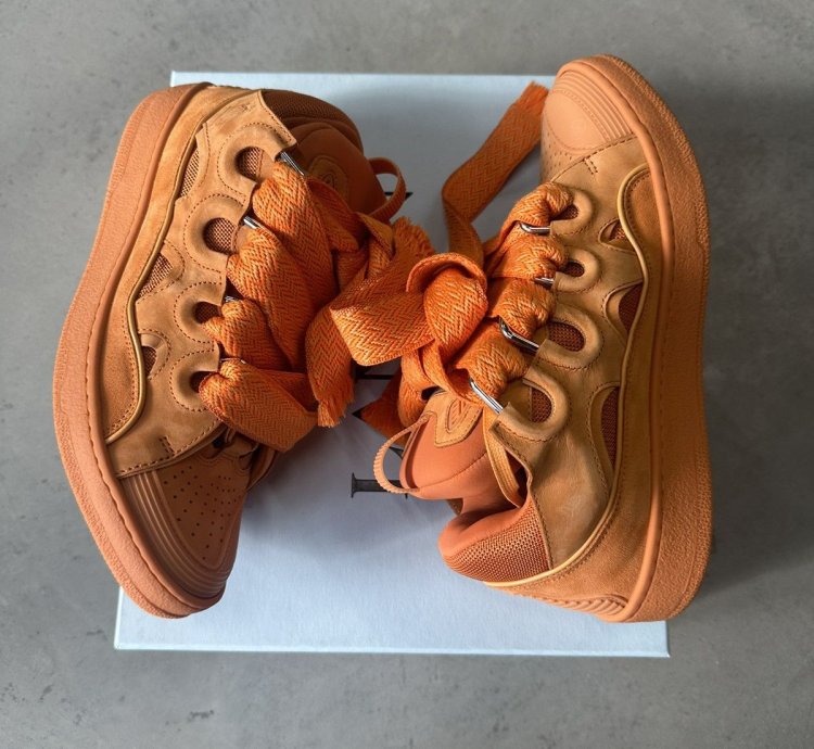Lanvin Curb Sneaker Orange
