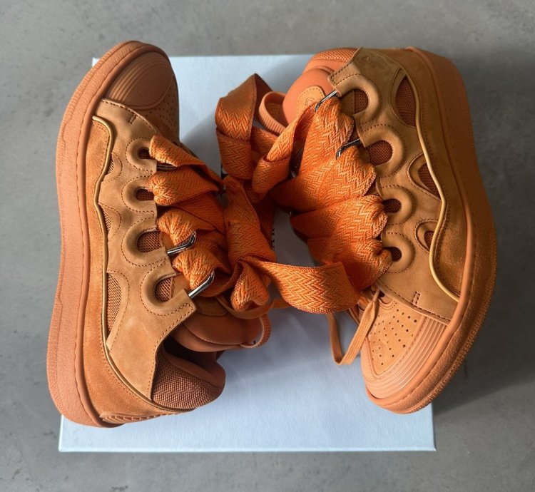 Lanvin Curb Sneaker Orange