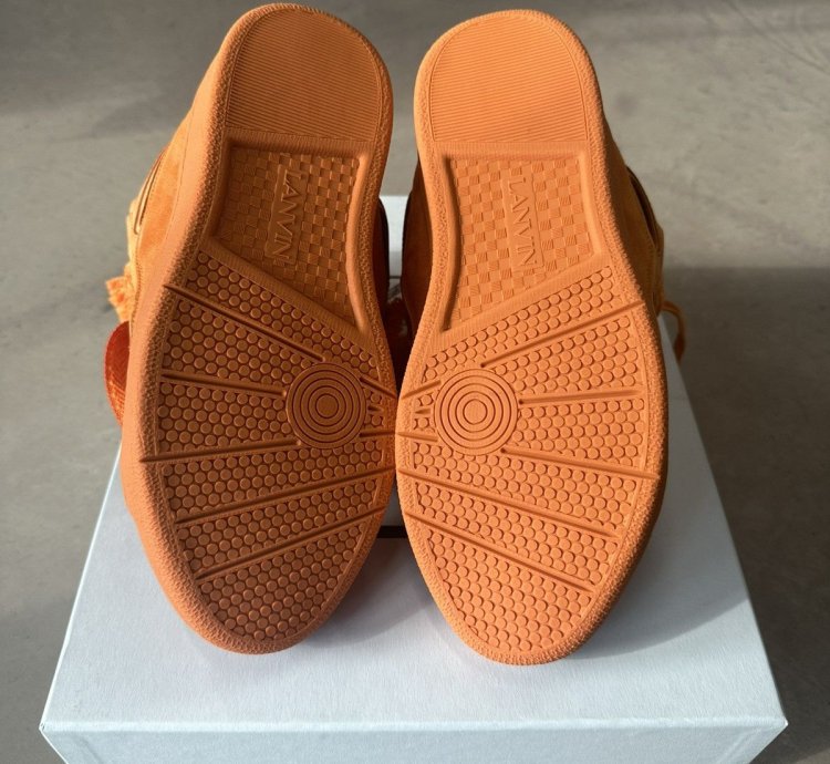 Lanvin Curb Sneaker Orange