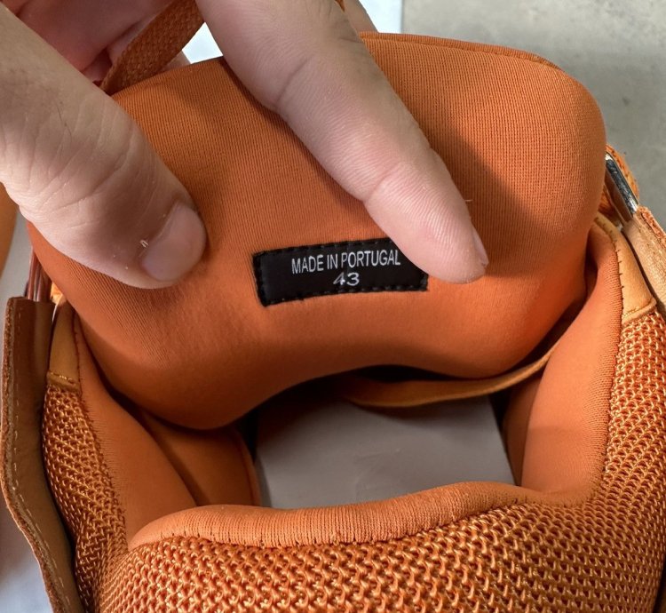 Lanvin Curb Sneaker Orange
