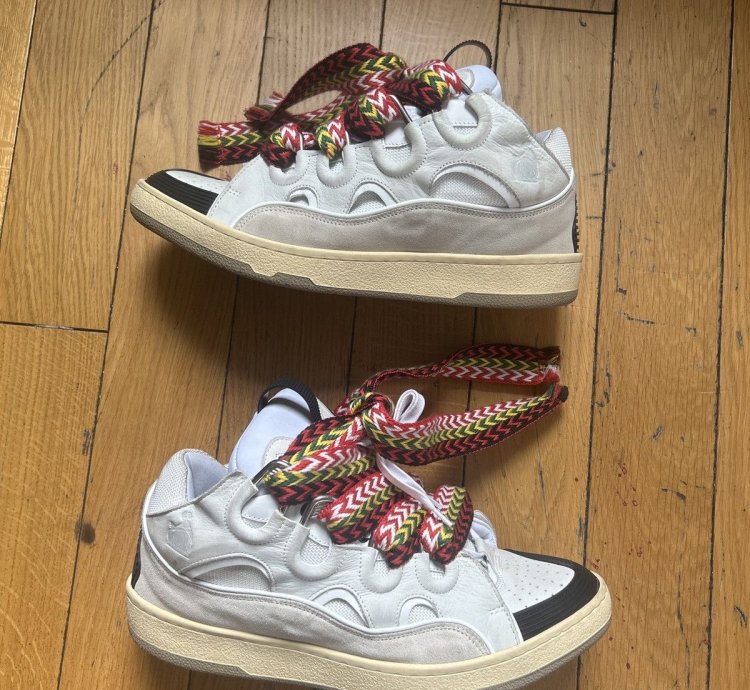 Lanvin Curb Sneaker White Ivory