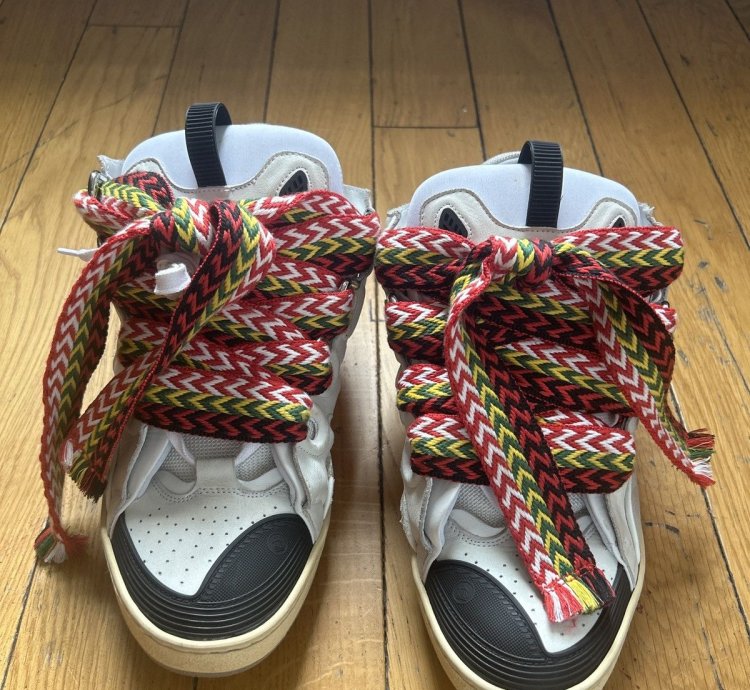 Lanvin Curb Sneaker White Ivory