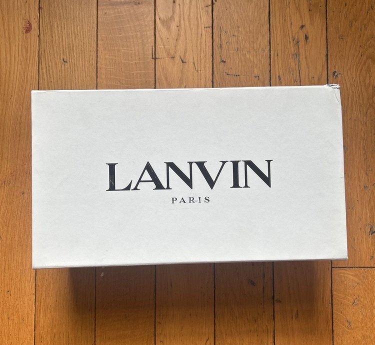 Lanvin Curb Sneaker White Ivory