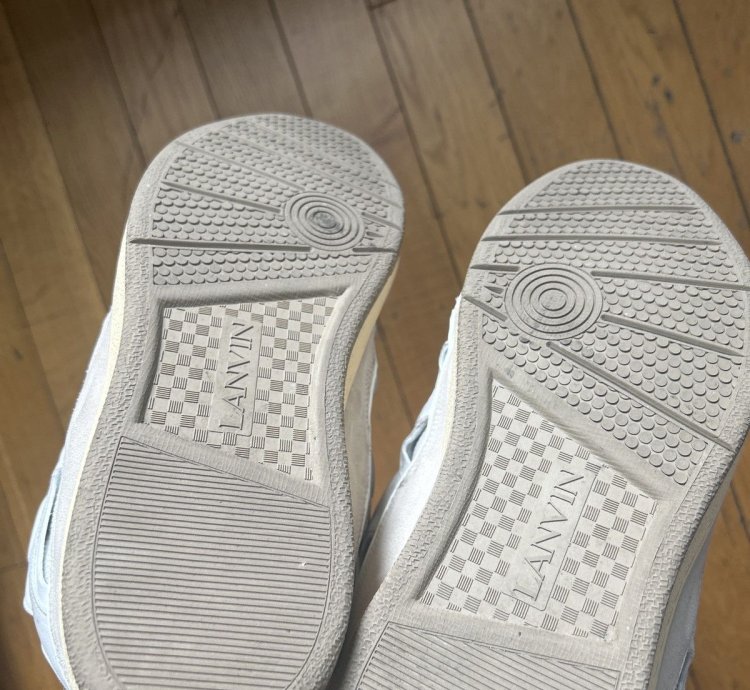 Lanvin Curb Sneaker White Ivory