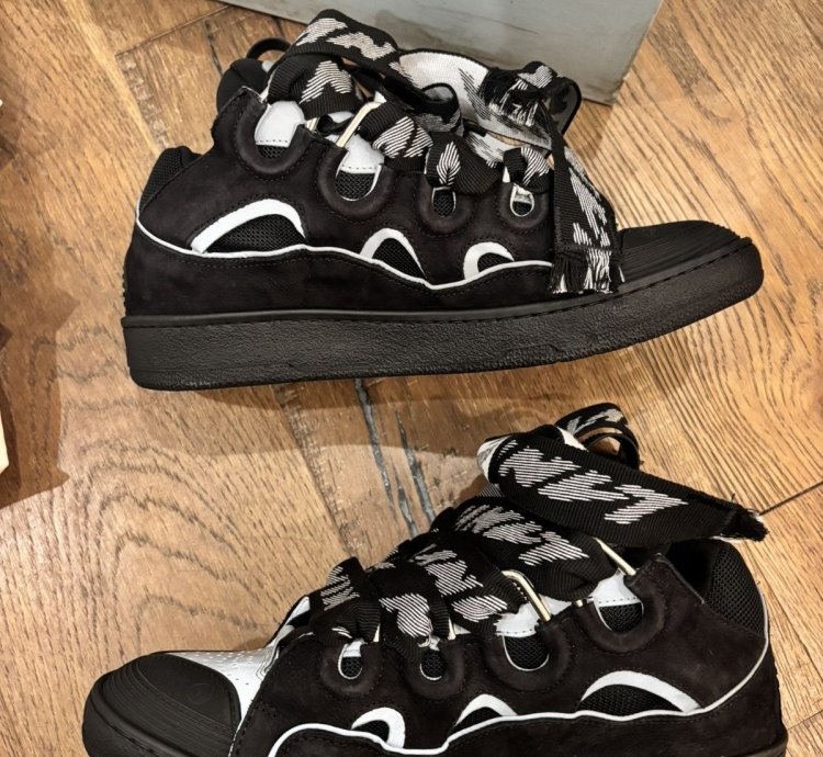 Lanvin Curb Sneakers Black Grey