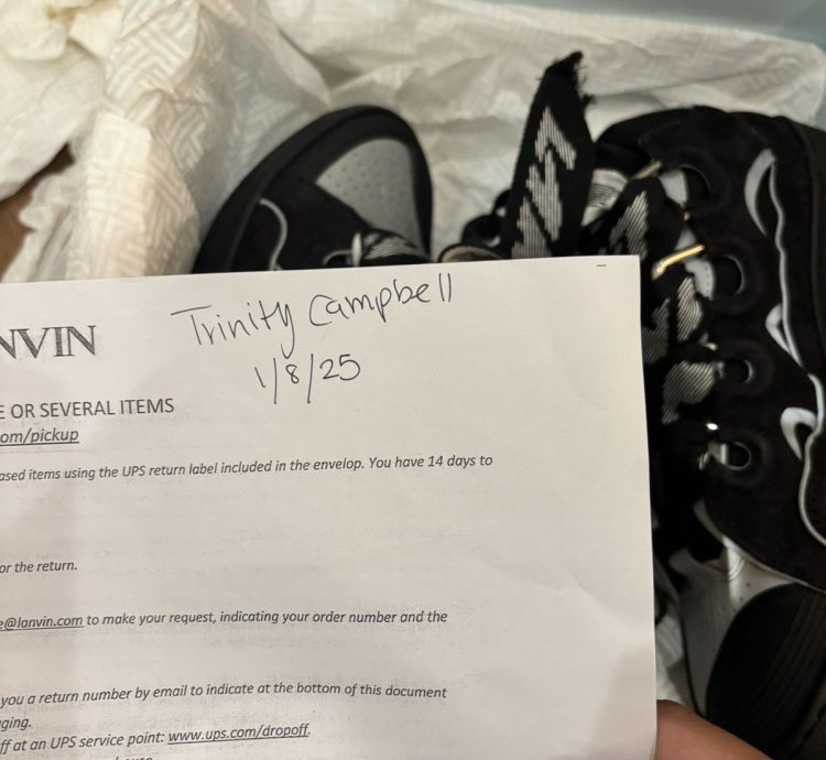 Lanvin Curb Sneakers Black Grey