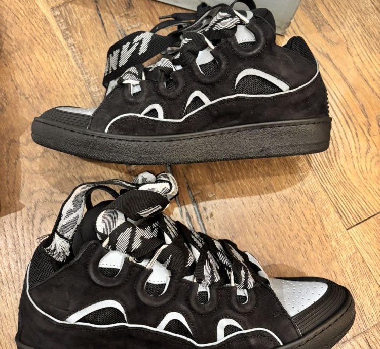 Lanvin Curb Sneakers Black Grey